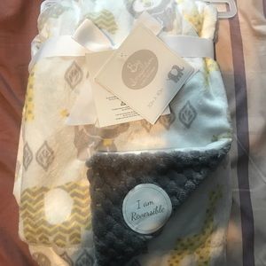 Big Imagination NWT reversible baby blanket